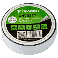 TRACON ONVSZ25 Önvulkanizáló szalag, fekete 10m×25mm, -40°C-75°C villanyszerelés