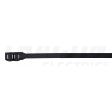 TRACON PA12 kábelkötegelő, UV-álló, fekete260×9mm, D=25-65mm, PA12 villanyszerelés