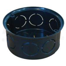 TRACON Perforált szerelvénydoboz süllyesztett, sima, fekete72×36mm villanyszerelés