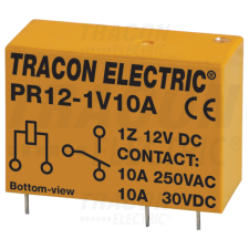 TRACON Print relé12V DC / 1×CO (10A, 230V AC / 30V DC) villanyszerelés