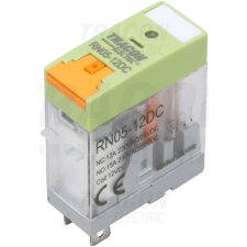 TRACON Print relé tesztgombbal és állapotjelzéssel 110V DC / 1×CO villanyszerelés