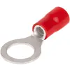 TRACON PSZ10-10 Szigetelt szemes saru, ónozott elektrolitréz, piros 10mm2, M10, (d1=4,7mm, d2=10,5mm),PVC