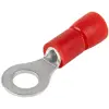 TRACON PSZ5 Szigetelt szemes saru, ónozott elektrolitréz, piros 1,5mm2, M5, (d1=1,7mm, d2=5,3mm),PVC
