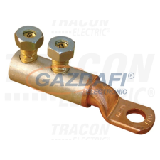 TRACON RA16-70CS12 Szakadófejes csavaros réz-alumínium szemes csősaru 16-70mm2,2× M12 villanyszerelés