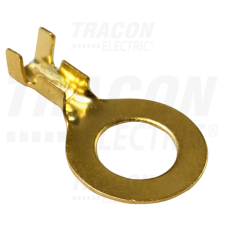 TRACON Sajtolható szigeteletlen szemes saru, sárgaréz2,5-4mm2, M8 villanyszerelés