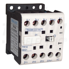 TRACON Segédkontaktor 660V, 50Hz, 9A, 4kW, 400V AC, 3×NO+1×NO villanyszerelés