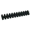 TRACON SF3A-H Flexibilis sorozatkapocs, H profil, 12 tag, fekete2,5mm2, 450VAC, 16A, PP, 10 db/csomag