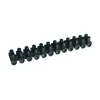 TRACON SF60A-H-L Flex. nyomólemezes sorozatkapocs, H profil, 12 tag, fekete 25mm2, 450VAC, 80A, PP