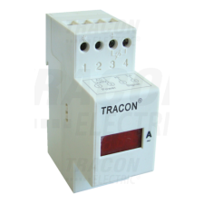 TRACON Sínre pattintható digitális váltakozó áramú ampermérő10A AC, Us=230V mérőműszer