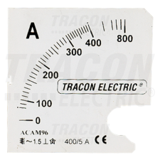 TRACON Skálalap ACAM72-5 alapműszerhez 0 - 1500 (3000) A villanyszerelés