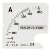 TRACON Skálalap DCVMS-X/75 műszerhez 0 - 30 A