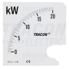 TRACON Skálalap W72-400V/4 műszerhez0 - 1600 kW