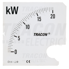 TRACON Skálalap W72-400V/4 műszerhez0 - 1600 kW mérőműszer