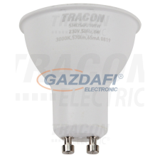 TRACON SMDSGU108W Műanyag házas SMD LED spot fényforrás SAMSUNG chippel 230V,50Hz,GU10,8W,570 lm,3000 K,120°,SAMSUNG chip,EEI=A+ izzó