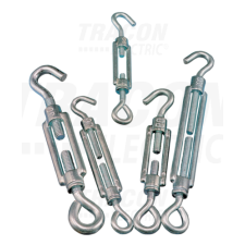 TRACON Sodrony-és huzalfeszítő szem-horog, acél+temperált öntvény5×70mm, 770N villanyszerelés