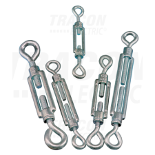 TRACON Sodrony-és huzalfeszítő szem-szem, acél+temperált öntvény5×50mm, 750N villanyszerelés