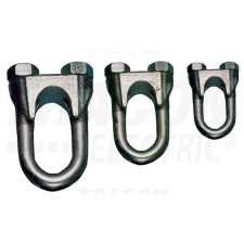 TRACON Sodronyszorító bilincs, U profil, acél+temperált öntvényd=19-22mm, M12 villanyszerelés