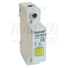 TRACON Sorolható ledes jelzőlámpa, sárga 230V, 0,6 W villanyszerelés