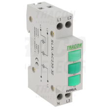 TRACON Sorolható ledes jelzőlámpa, zöld, zöld, zöld 3×230V AC villanyszerelés
