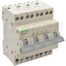 TRACON Sorolható választókapcsoló4P, 16A villanyszerelés