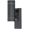  TRACON SPGU10IPFA2A Oldalfali spot lámpatest alkonykapcsolóval, kültéri,antracit 100-240VAC, 50Hz, 2xGU10, max.35W, 30lux, IP44