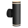 TRACON SPGU10LF2B Oldalfali spot lámpatest, fekete 100-240VAC, 50Hz, 2xGU10, max.35W