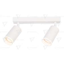 TRACON SPGU10LMA2W Mennyezeti állítható spot lámpatest, fehér 100-240VAC, 50Hz, 2xGU10, max.2x35W világítás