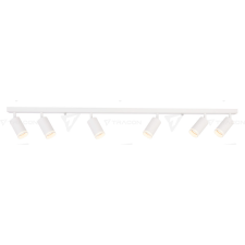 TRACON SPGU10LMA6W Mennyezeti állítható spot lámpatest, fehér 100-240VAC, 50Hz, 6xGU10, max.6x35W világítás