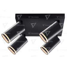 TRACON SPGU10LMAN4B Mennyezeti állítható spot lámpatest, fekete 100-240VAC, 50Hz, 4xGU10, max.4x35W világítás