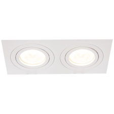 TRACON SPND2W Süllyesztett spot lámpatest, négyzetes, dönthető, fehér 173x93x24mm világítás