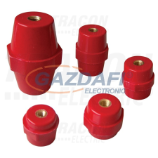 TRACON STS-25 Támszigetelő, piros H=25mm, M6 villanyszerelés