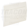 TRACON Süllyesztett elosztódoboz, fehér ajtóval, N/PE sínnel1×12 modul, IP40, (H×W×D=200×256×66mm)