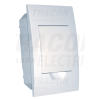 TRACON Süllyesztett elosztódoboz, fehér ajtóval, N/PE sínnel1×4 modul, IP40, (H×W×D=200×112×66mm)