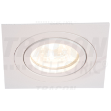 TRACON Süllyesztett spot lámpatest, négyzetes, dönthető, fehér 93x93x24mm világítás