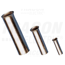TRACON Szigeteletlen érvéghüvely, ónozott elektrolitréz2,5mm2, L=8mm villanyszerelés