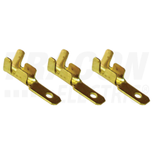 TRACON Szigeteletlen rátolható csatlakozó csap, sárgaréz2,8×0,5mm, 0,5-1mm2 villanyszerelés