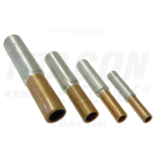 TRACON Szigeteletlen réz-alumínium (Cu-Al) toldóhüvely95/120mm2, (d1=12,6mm, d2=15mm) villanyszerelés