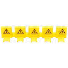 TRACON Szigetelő védőburkolat sorolósínek csapjaira, 5 csapra,sárga1000V villanyszerelés