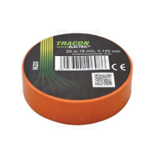 TRACON Szigetelőszalag, narancs 20m×18mm villanyszerelés