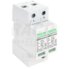 TRACON T1+T2 AC típusú túlfeszültséglevezető, cserélhető betéttel 2P 12,5kA 275V villanyszerelés