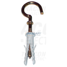 TRACON T6H Peremes tipli+horog szerelvényacél, szürke 6×30mm, PA6.6 villanyszerelés