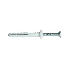 TRACON TB645 Beüthető tipli+csavar, szürke M6×40mm, PA6.6 villanyszerelés