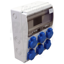 TRACON TDB14-11M Csatlakozó doboz, védelem nélkül Out:6×SCHUKO villanyszerelés