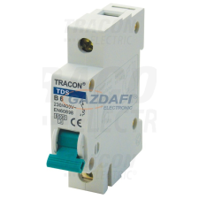 TRACON TDS-1C-40 Kismegszakító, színes karral, 1 pólus, C karakterisztika 40A, 6kA villanyszerelés