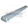 TRACON TLFVLED212 Védett lámpatest LED csövekhez, egyoldalas betáp 230 V, 50 Hz, G13, 1200 mm, IP65, ABS/PC, EEI=A++,A+,A