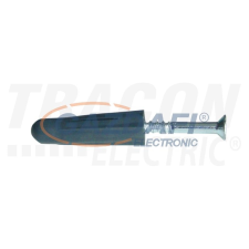 TRACON TNCS6 Négyszögletes tipli+csavar, sötétszürke M6×23mm, PE barkácsolás, csiszolás, rögzítés