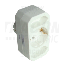 TRACON Többférőhelyes átalakító csatlakozó, normal fehér villanyszerelés