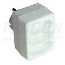 TRACON Többférőhelyes csapos átalakító csatlakozó250VAC, max.2,5A, 3xFrench villanyszerelés