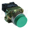 TRACON Tokozott kiálló nyomógomb, fémalapra szerelt, zöld1×NO, 3A/240V AC, IP44