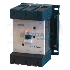TRACON TR1E170 Nagyáramú kontaktor 660V, 50Hz, 170A, 90kW, 230V AC, 3×NO villanyszerelés